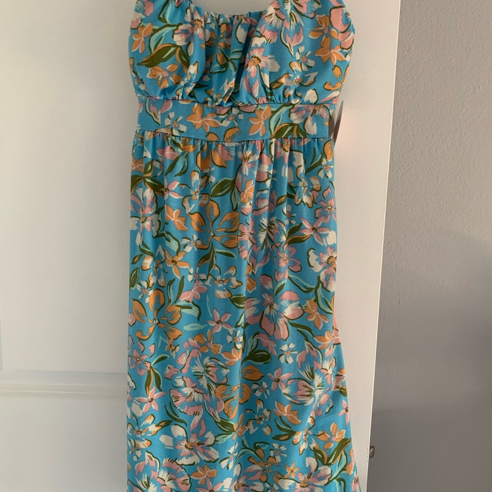 Floral Blue Kids Dress